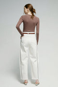 Crush Curve Ankle Jeans HJ052