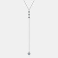 1.3 Carat Moissanite 925 Sterling Silver Drop Necklace