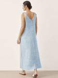 100% Linen Camisole Dress QEARL