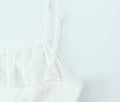French Retro Square Collar Sexy Embroidery Suspender Sexy Stitching Lace Dress