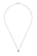 Moissanite Pendant Platinum-Plated Necklace