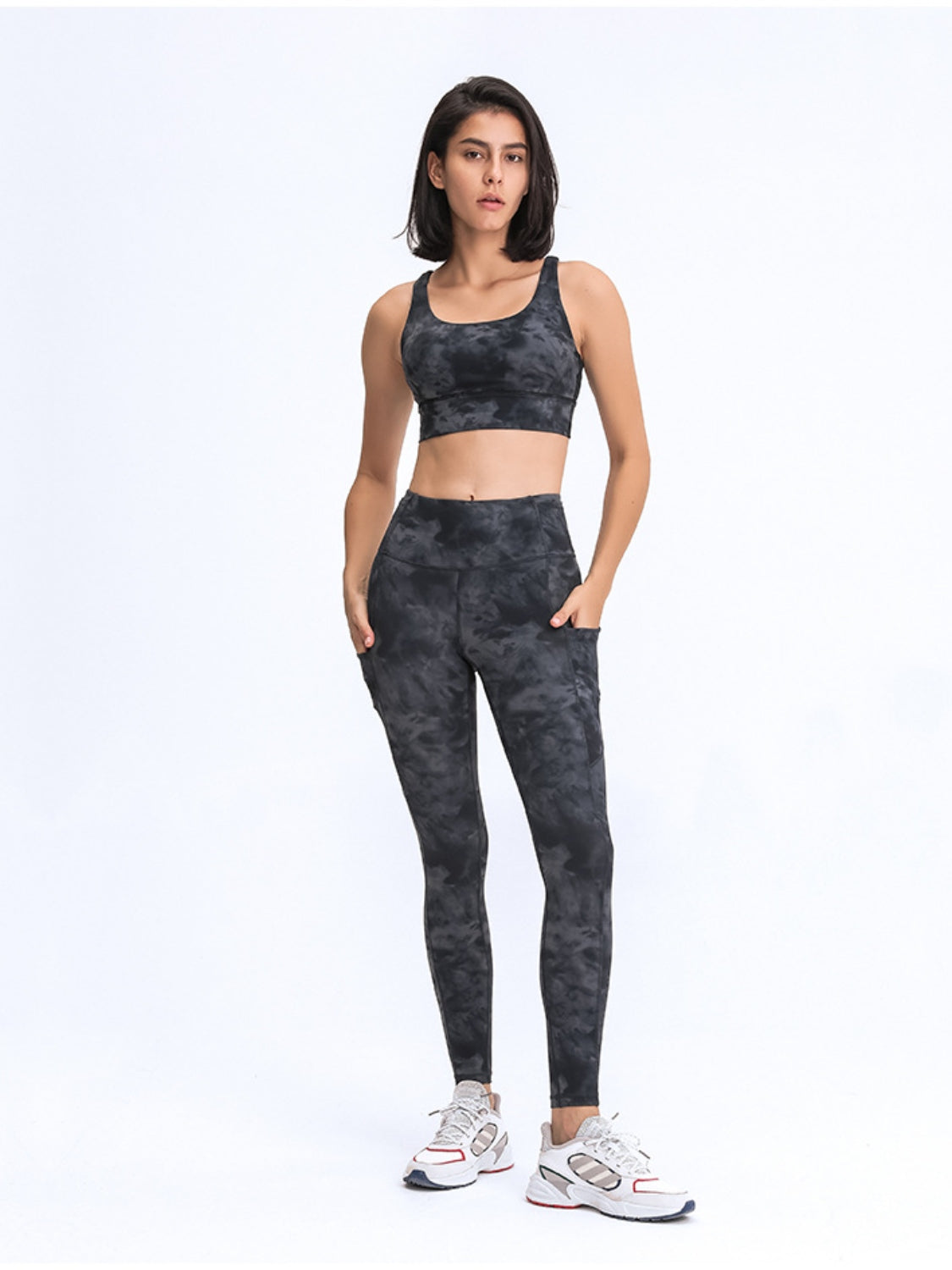 Millennia Wide Waistband Leggings with Pockets