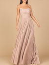 Flowing Pleated, Strapless Dress