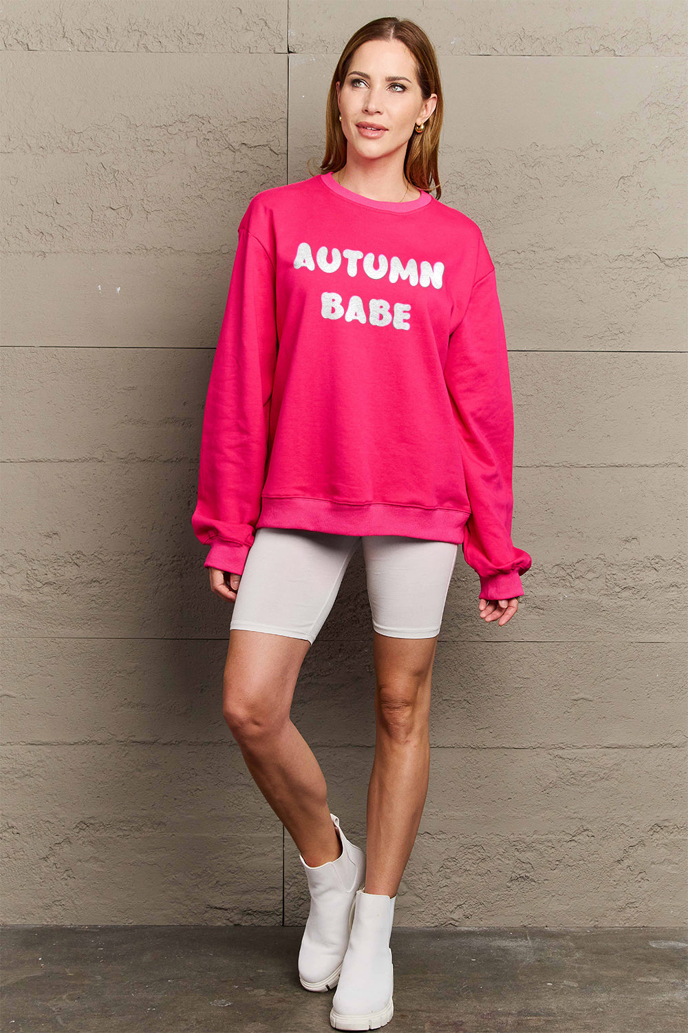 Simply Love Full Size AUTUMN BABE Graphic Sweatshirt