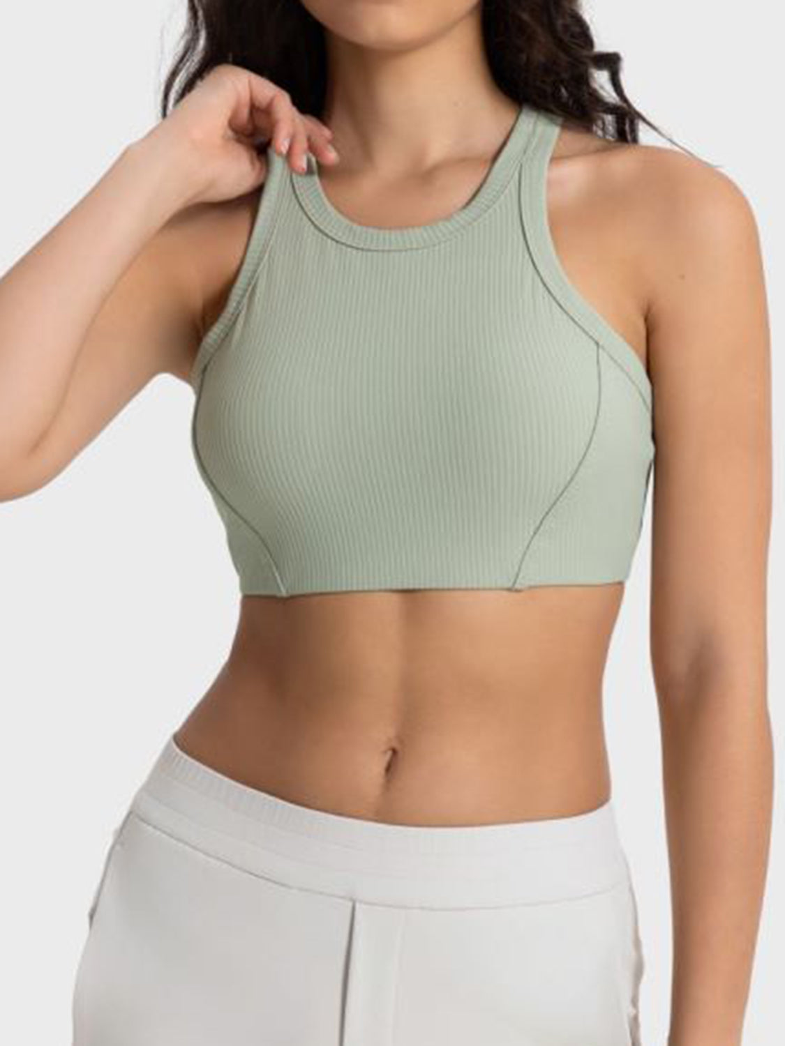 Millennia Wide Strap Cropped Sport Tank