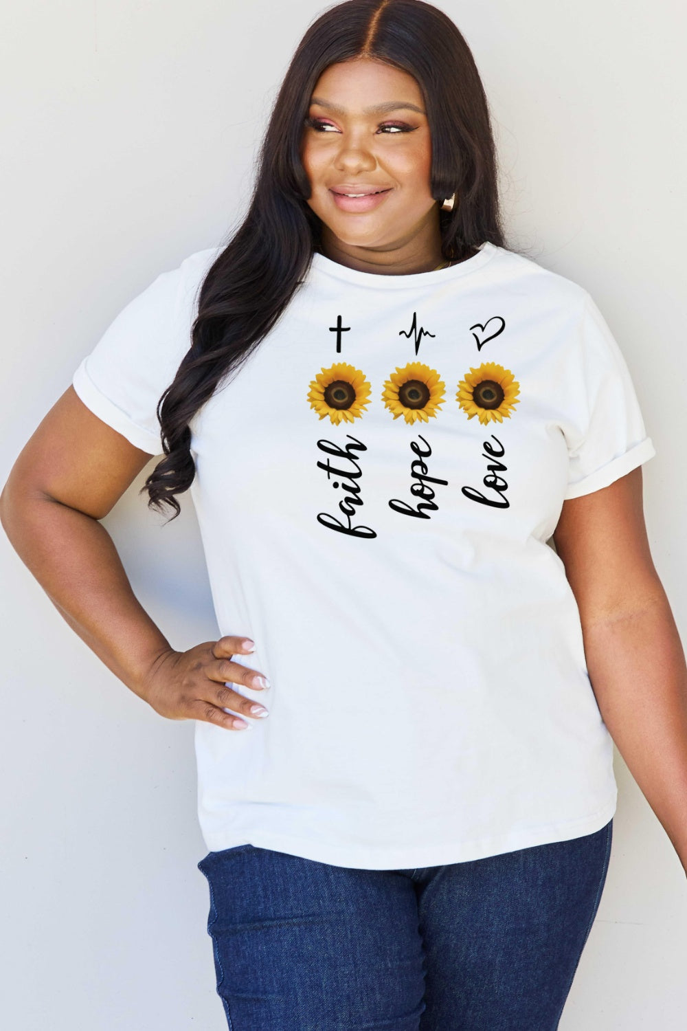 Simply Love Full Size Sunflower Graphic T-Shirt