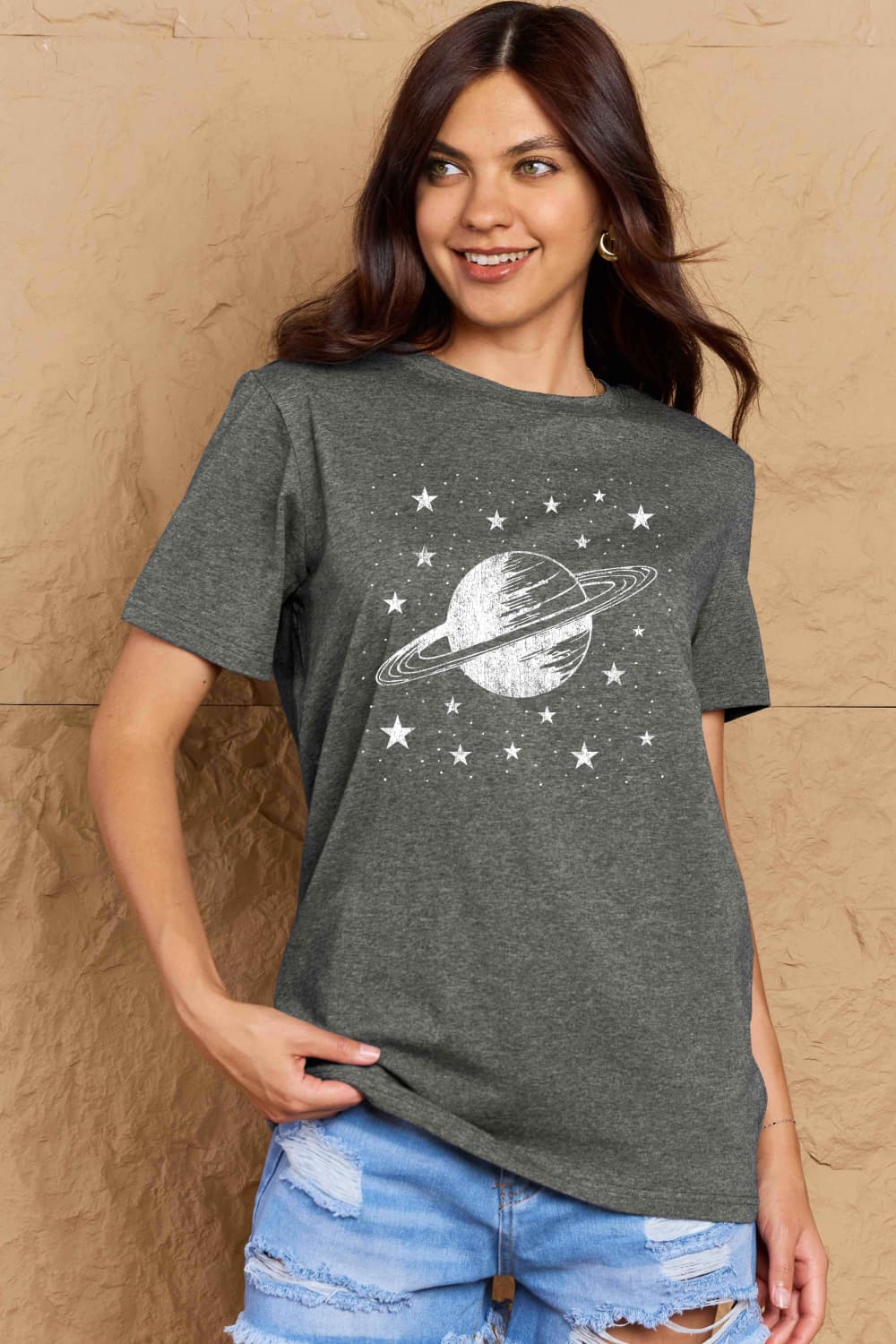 Simply Love Full Size Planet Graphic Cotton T-Shirt