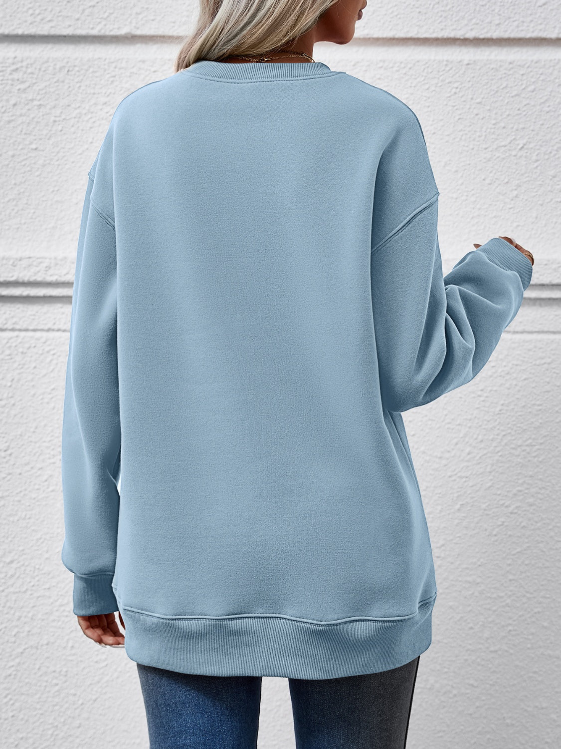 Letter Graphic Long Sleeve Sweatshirt