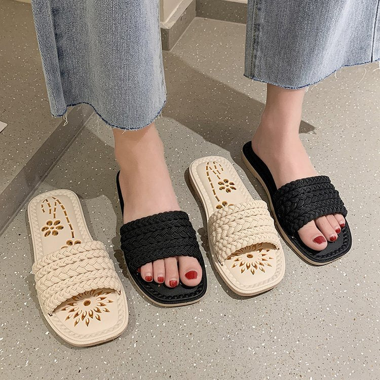 Open Toe Flat Sandals