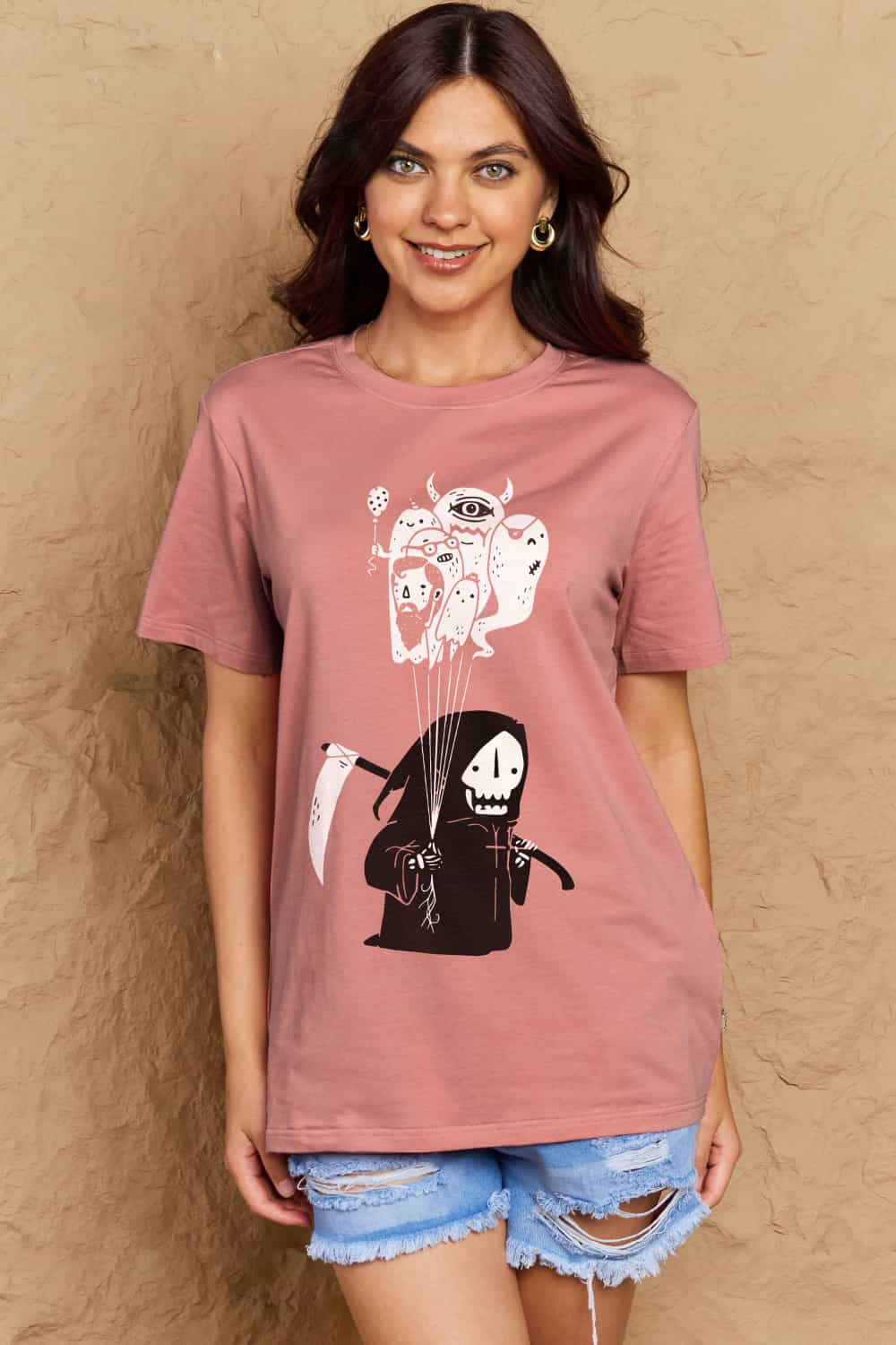 Simply Love Full Size Death Graphic T-Shirt