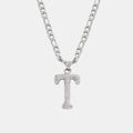 Titanium Steel Letter Pendant Necklace