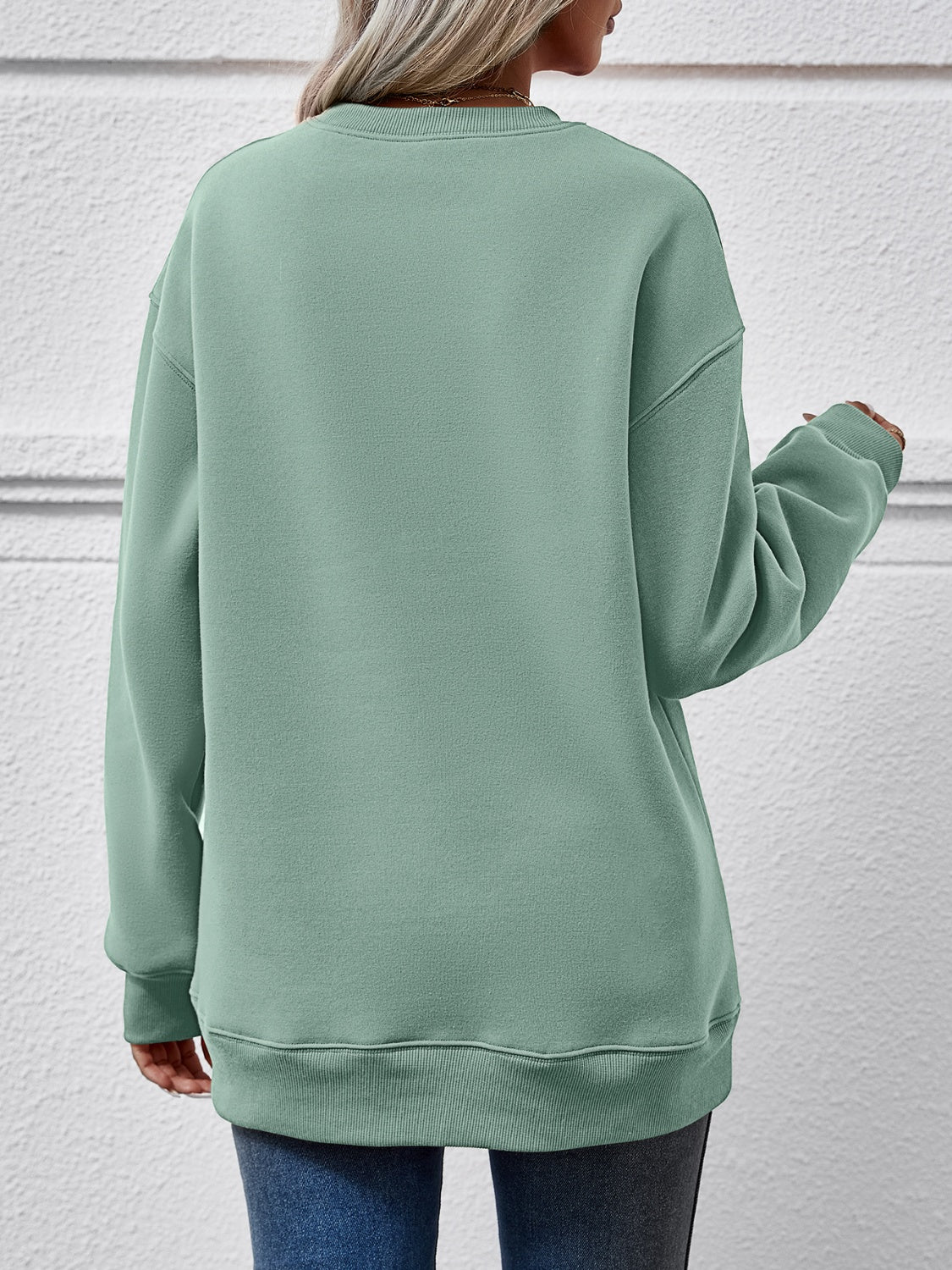 Letter Graphic Long Sleeve Sweatshirt