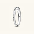925 Sterling Silver Inlaid Moissanite Ring