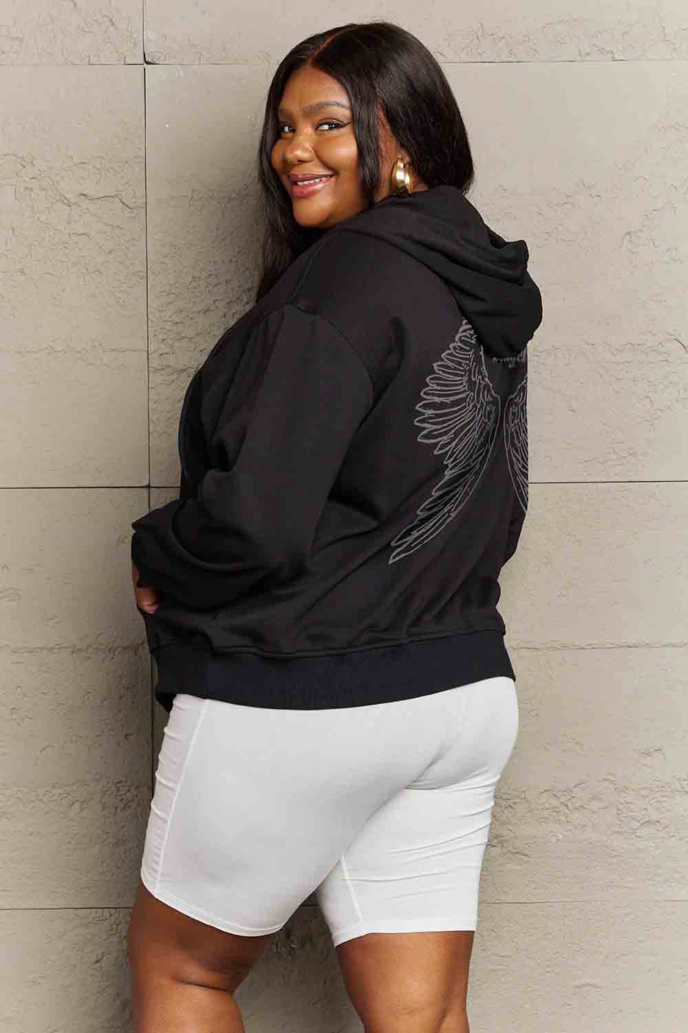 Simply Love Full Size Angel Graphic Hoodie