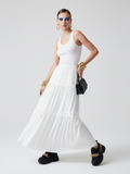 BROOKLYN BREEZE Tiered Maxi Skirt ECO FASHION BYMANYC ® New York