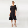 Tulip Sleeve T-length Fit & Flare Dress
