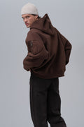 Exposed Seam Fleece Hoodie