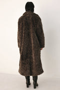 COZY IN THE CITY BELTED FAUX FUR MIDI COAT