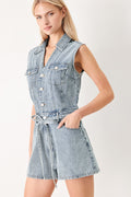 WEEKEND BLUE LOOK DENIM ROMPER