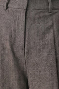 COCOA STRUCTURE BROWN WIDE-LEG PANTS