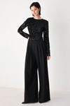 AFTER DARK LACE WIDE LEG JUMPSUIT