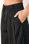 CITY AFTER DARK STRIPED WIDE LEG PANTS