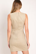 ELEGANT TOUCH WOVEN MINI DRESS