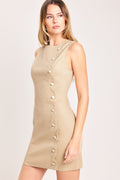 ELEGANT TOUCH WOVEN MINI DRESS