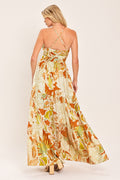 AMALFI PALM GODDESS WOVEN MAXI DRESS