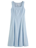 Elegant Plus Size Sleeveless Maxi High Waist Dress