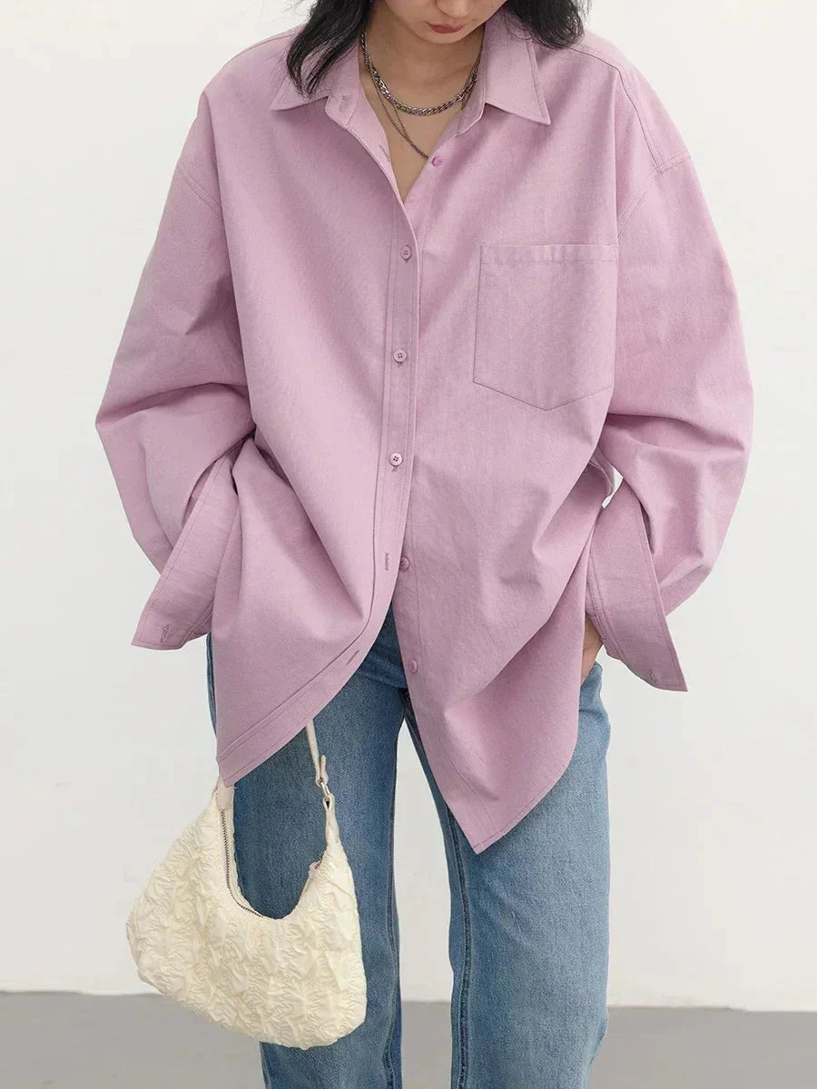 Long-Sleeved Office Blouse Loose Spring & Autumn Top