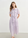 Elegant Women’s Lyocell Shirt Dress Romantic Summer Chic