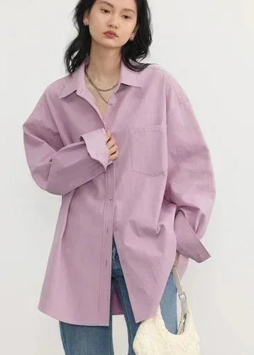Long-Sleeved Office Blouse Loose Spring & Autumn Top
