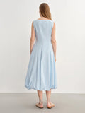 Elegant Plus Size Sleeveless Maxi High Waist Dress