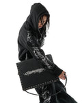 "TRIBAMETAL" LEATHER TOTE