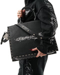 "TRIBAMETAL" LEATHER TOTE