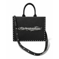 "TRIBAMETAL" LEATHER TOTE