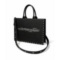 "TRIBAMETAL" LEATHER TOTE