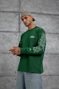Unisex Text Sleeve Long-Sleeve T-Shirt – Urban Graphic Pullover
