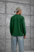 Unisex Text Sleeve Long-Sleeve T-Shirt – Urban Graphic Pullover
