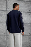 Unisex Text Sleeve Long-Sleeve T-Shirt – Urban Graphic Pullover