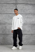 Unisex Text Sleeve Long-Sleeve T-Shirt – Urban Graphic Pullover