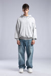 Vintage Distressed Hoodie - Oversized Washed Pullover Sweatshirt
