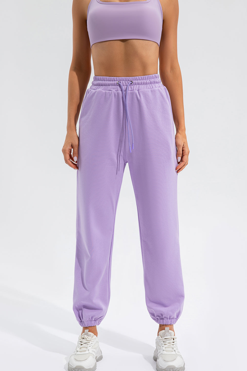 Drawstring Active Pants with Pockets