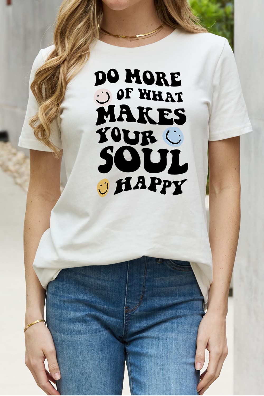 Simply Love Full Size Slogan Graphic Cotton Tee