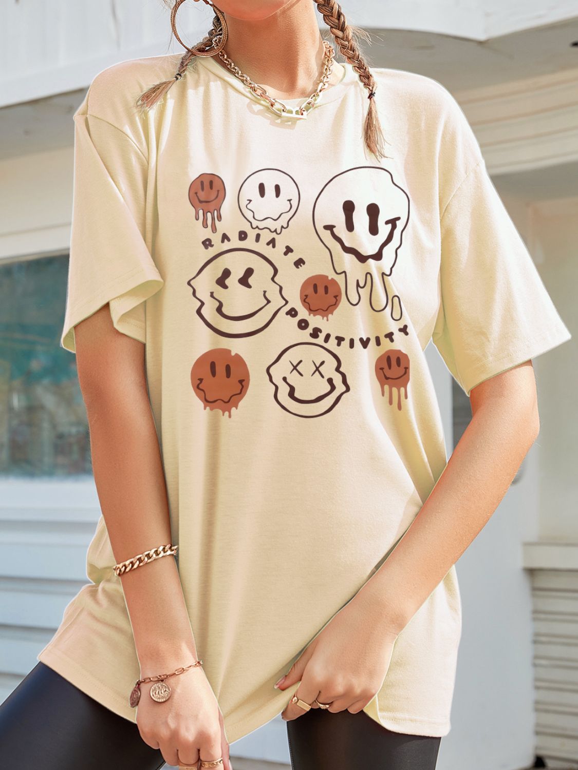 Graphic Round Neck Half Sleeve T-Shirt