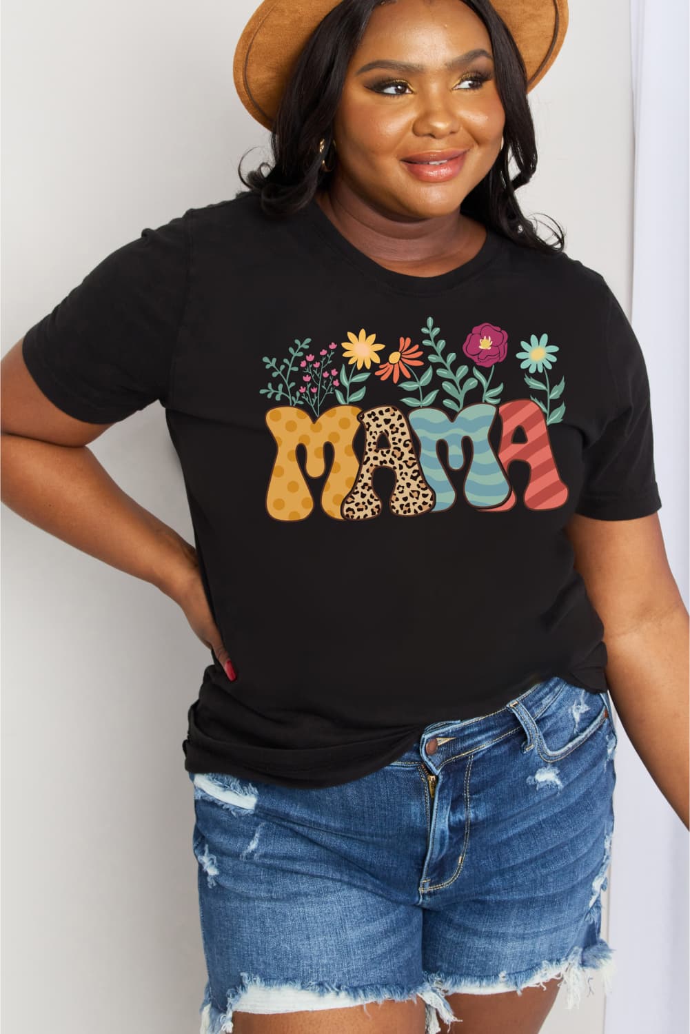 Simply Love Full Size MAMA Graphic Cotton Tee