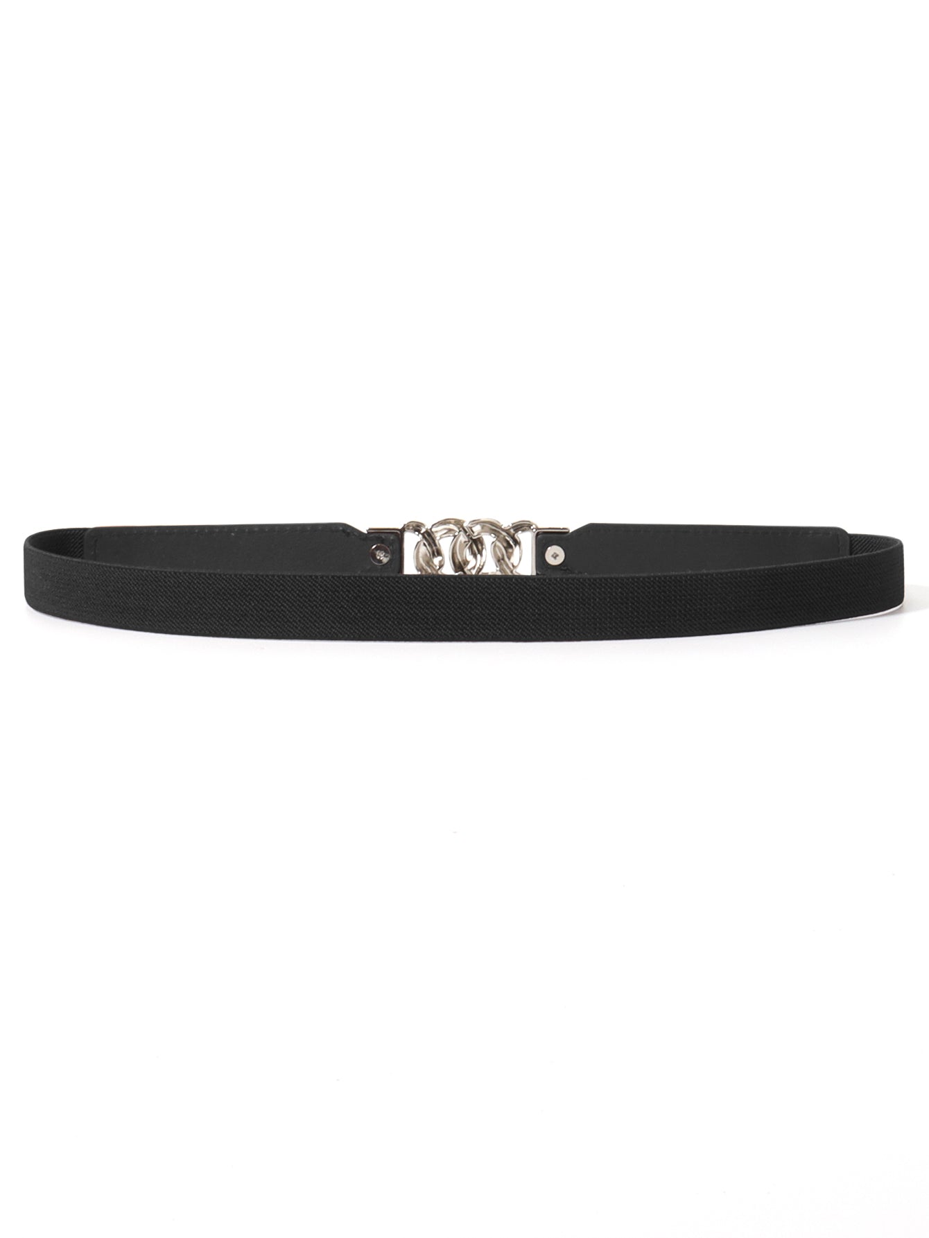 Zinc Alloy Buckle Elastic PU Belt