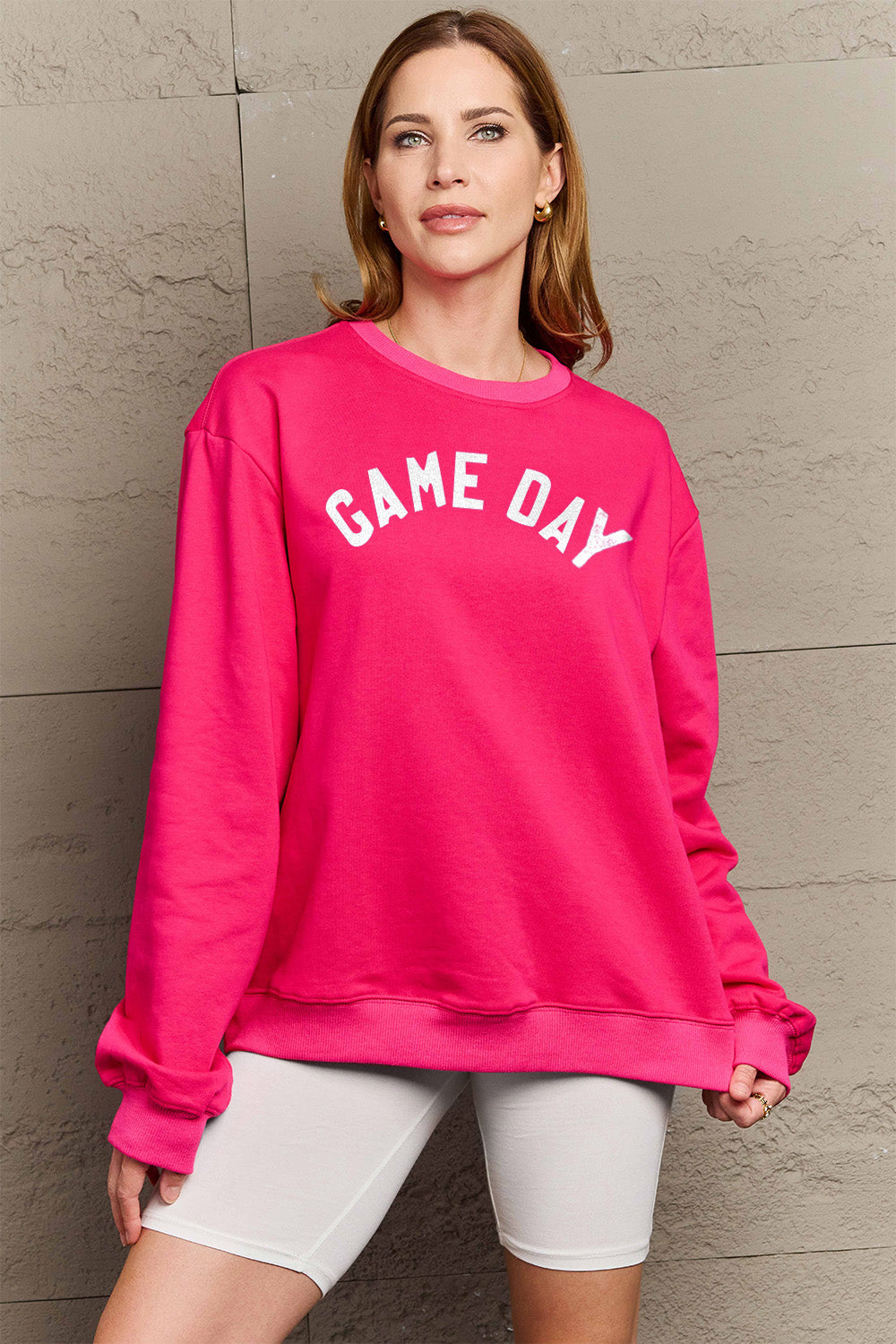 Simply Love Full Size GAME DAY Graphic Sweatshirt