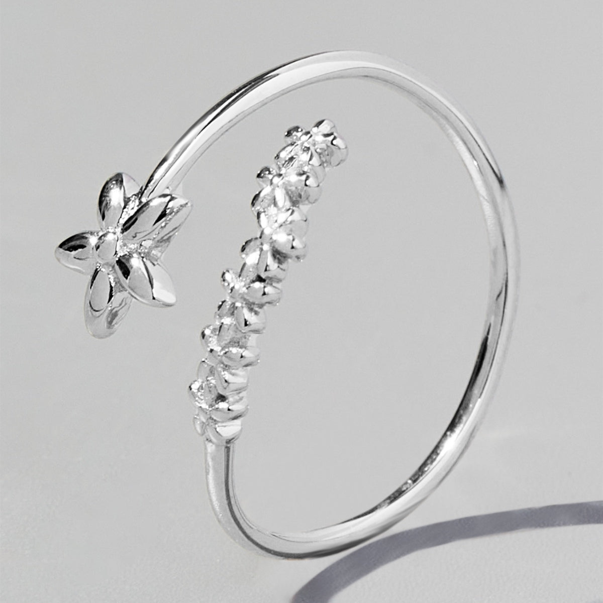 925 Sterling Silver Flower Ring